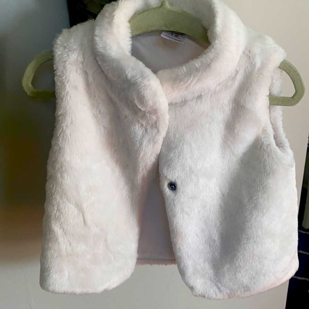 White Fur Vest